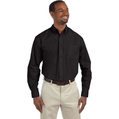 Custom Mens Essential Poplin Black