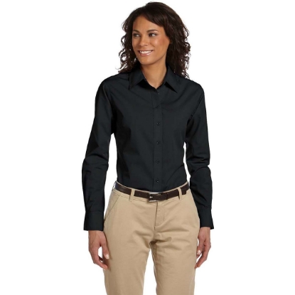 Custom Womens Essential Poplin Black