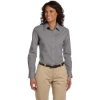 Custom Womens Essential Poplin Dark Grey