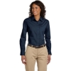 Custom Womens Essential Poplin Navy