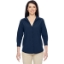 Custom Womens Paradise Three-Quarter Pullover Sleeve Performance Shirt Navy