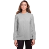 Custom Womens Borough Stretch Performance Shirt Platinum