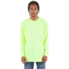 Custom Unisex Active Long Sleeve T-Shirt Safety Green