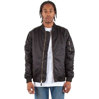 Custom Unisex Bomber Jacket Black