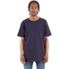 Custom Unisex Curved Hem Long T-Shirt Navy