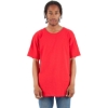 Custom Unisex Curved Hem Long T-Shirt Red