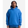 Custom Unisex Garment-Dyed Double Layer Reversible Hooded Sweatshirt Military Blue