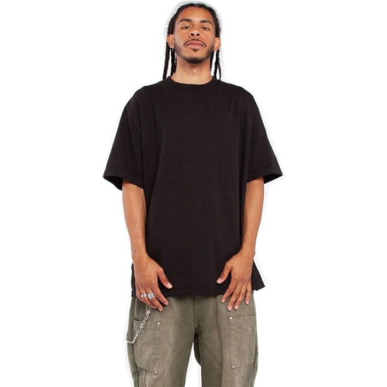 Custom Unisex Max Heavyweight Garment-Dyed T-Shirt Black