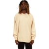 Custom Unisex Max Heavyweight Garment-Dyed Long Sleeve T-Shirt Cream