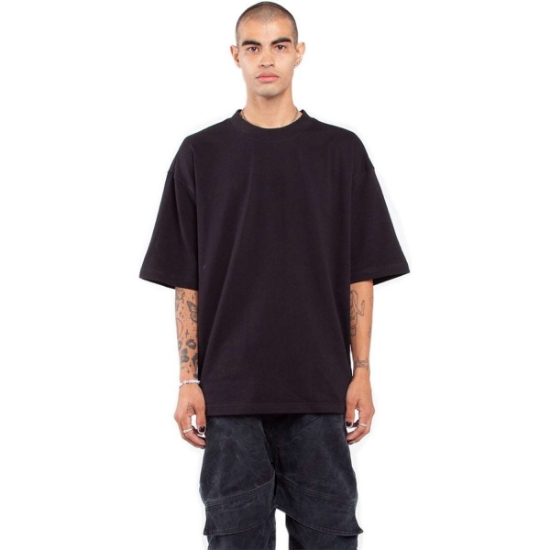 Custom Unisex Garment-Dyed Designer T-Shirt Black