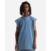 Custom Unisex Garment-Dyed Muscle Tee Washed Denim