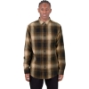 Custom Unisex Plaid Flannel Overshirt Brown/ Black