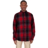 Custom Unisex Plaid Flannel Overshirt Red/ Black
