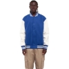 Custom Unisex Letterman Jacket Royal/ White