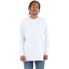 Custom Unisex Heavyweight Thermal Long Sleeve T-Shirt White