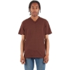 Custom Unisex V-Neck T-Shirt Brown