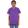 Custom Unisex V-Neck T-Shirt Purple