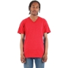 Custom Unisex V-Neck T-Shirt Red