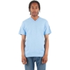 Custom Unisex V-Neck T-Shirt Sky Blue