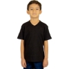 Custom Youth V-Neck T-Shirt Black