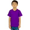 Custom Youth V-Neck T-Shirt Purple