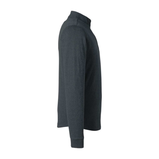 Custom Mens Emery Quarter-Zip Pullover Black Heather