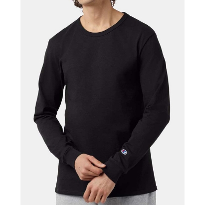 Custom Unisex Heritage Jersey Long Sleeve T-Shirt Black
