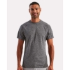 Custom Unisex Panelled Tech T-Shirt Black Melange