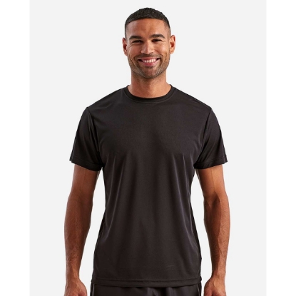 Custom Unisex Recycled Performance T-Shirt Black