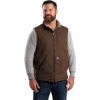 Custom Mens Heartland Sherpa-Lined Washed Duck Vest Bark