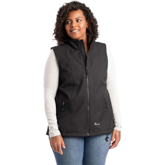 Custom Womens Highland Soft Shell Vest Black