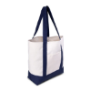 Promotional Large TJ Canvas Tote Bag Navy Blue B709 - side