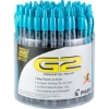 Promotional G2® Premium Gel Roller Pen - 72 Count Tub Smoke barrel /Turquoise accents/Turquoise ink I5609