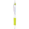 Promotional Acroball® PureWhite Advanced Ink Pen (0.7mm) White barrel / Lime accent / Black ink IAWB