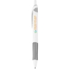 Promotional Acroball® PureWhite Advanced Ink Pen (0.7mm) White barrel / Silver accent / Black ink IAWB