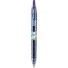 Promotional B2P Bottle 2 Pen Gel Roller Pen - 4 Color Label Translucent blue barrel / Purple accent / Purple ink IB2P