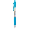 Promotional G2® Premium Gel Roller Pen (0.5mm) Clear barrel / Turquoise accents / Turquoise ink IG2-5