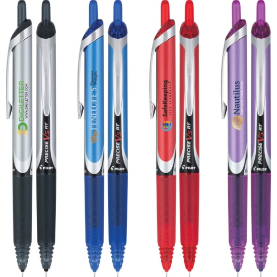 Custom Precise® V5 Retractable Premium Rolling Ball Pen (0.5mm) with Logo IPV5R