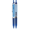 Promotional Precise® V5 Retractable Premium Rolling Ball Pen (0.5mm) Blue barrel / Silver accent / Blue ink IPV5R