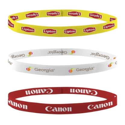 1/2" Dye Sublimated Stretchy Elastic Headband