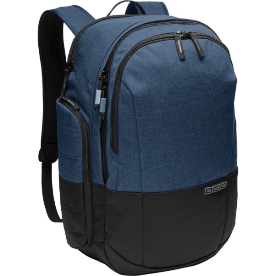 Custom OGIO Rockwell Pack. Navy Blue/Black