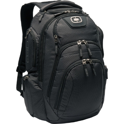 Custom OGIO Surge RSS Pack. Black Pindot