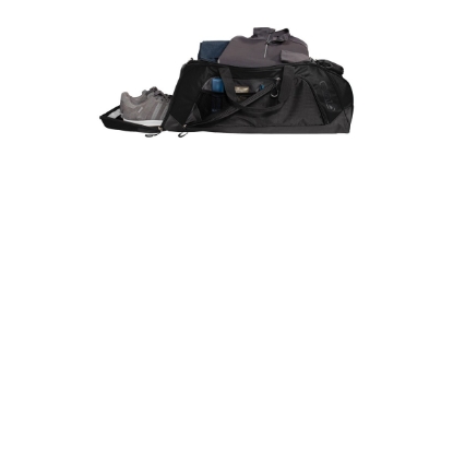 Custom OGIO Transition Duffel. Black/Black