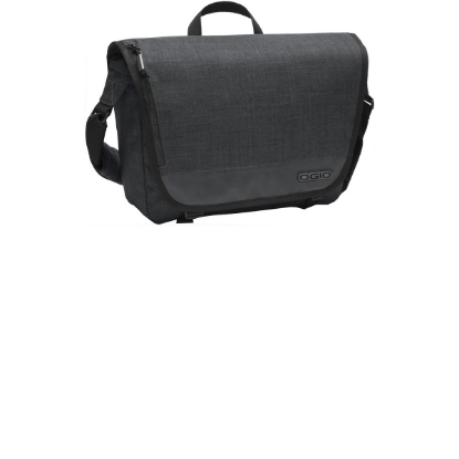 Custom OGIO Sly Messenger. Heather Grey