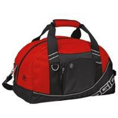 Custom OGIO - Half Dome Duffel. Red/Black