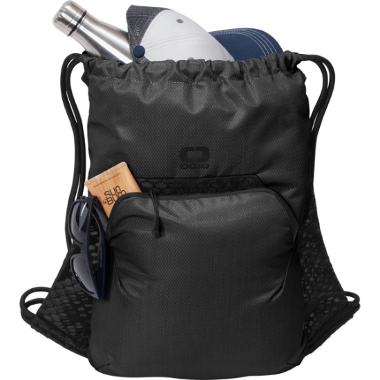 Custom OGIO Boundary Cinch Pack. Black