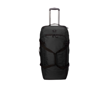 Custom OGIO Passage Wheeled Checked Duffel Blacktop