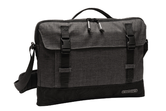 Custom OGIO Apex 15 Slim Case. Heather Grey